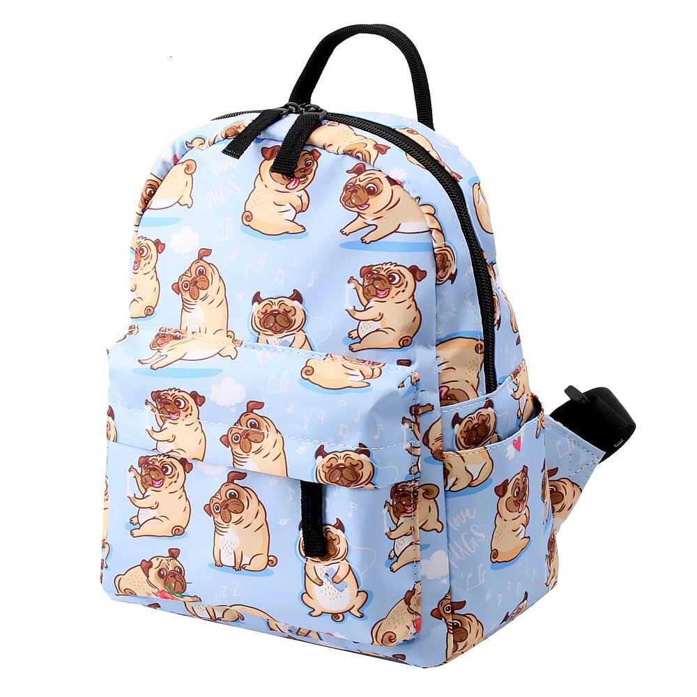 DAOXI mignon carlin Mini sac à dos pour filles sac à bandoulière étanche adolescent petit sac à dos fleurs DXMNSB-5