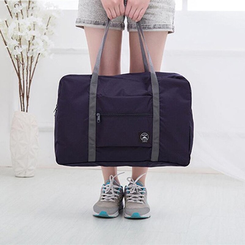 Waterdichte Reistas Unisex Opvouwbare Plunjezak Organisatoren Grote Capaciteit Verpakking Cubes Draagbare Bagage Tas Reizen Accessoires: Deep Blue