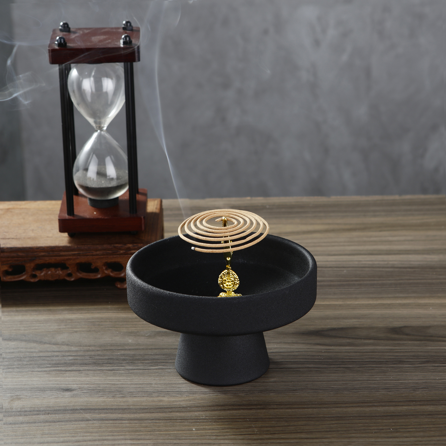 Ceramic Incense Burner Golden Metal Lotus Incense Holder Crocodile Clip Incense Holder Incense Tray Ash Catcher