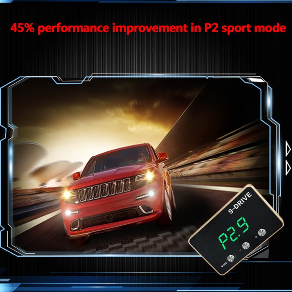Electronic Throttle Accelerator 9-mode Throttle Controller Display Improve Power Good Sensitivity Display