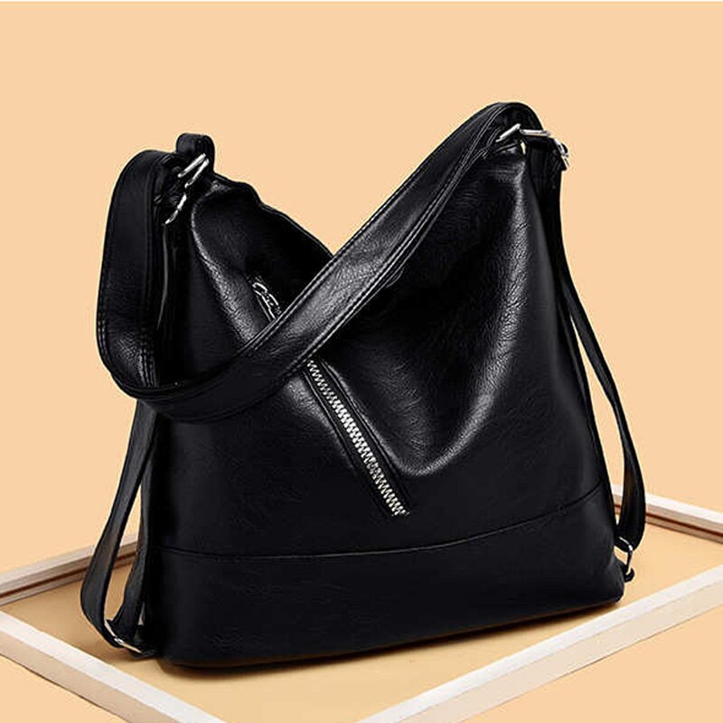 Sacs à main en cuir Pu pour femmes, sac à bandoulière de grande capacité, bourse Hobo, fourre-tout de luxe , sac à épaule pour dames