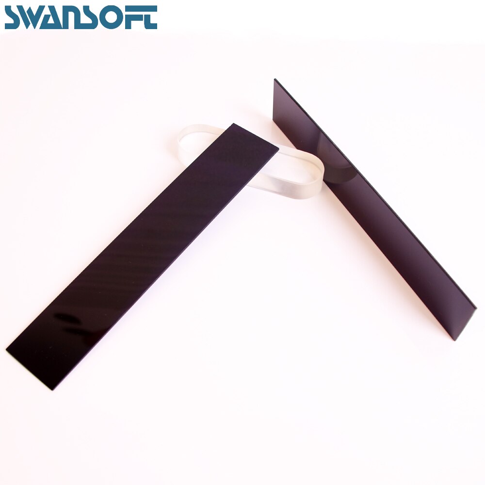 150x50x2mm 365nm uv pass filter ZWB3 optical black uv pass 365nm filter