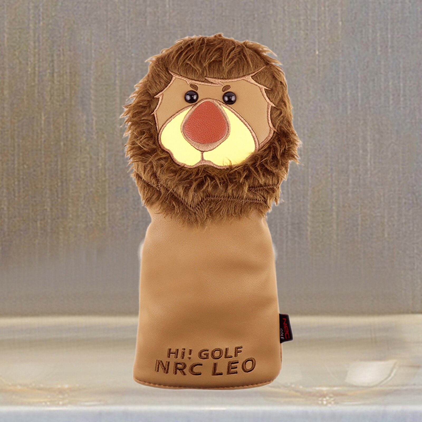 PU Leather Lion Animal Golf Club Head Cover Headcover for 460 Cc Wood Driver Golf Accessories: 1 35x17CM