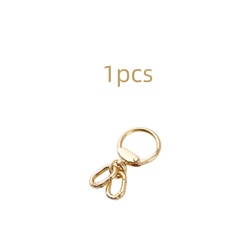 Ensemble de porte-clés robuste: Clips multifonctionnels à anneau en D et mécanisme de verrouillage sécurisé pour système de gestion des clés de bureau: Or