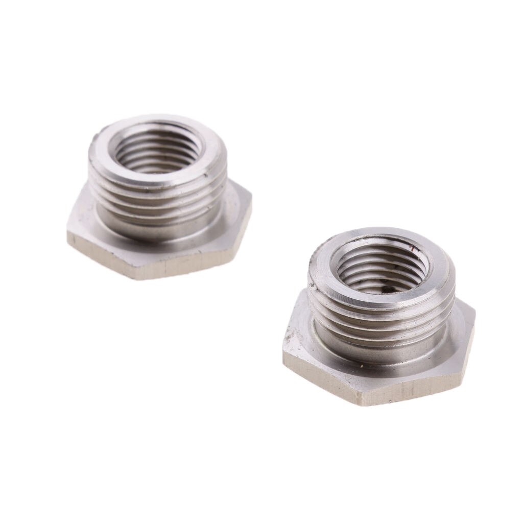 2 Stuks Verminderen O2 Sensor Plug Adapter 18Mm Tot 12Mm Uitlaatpijp Voor Harley