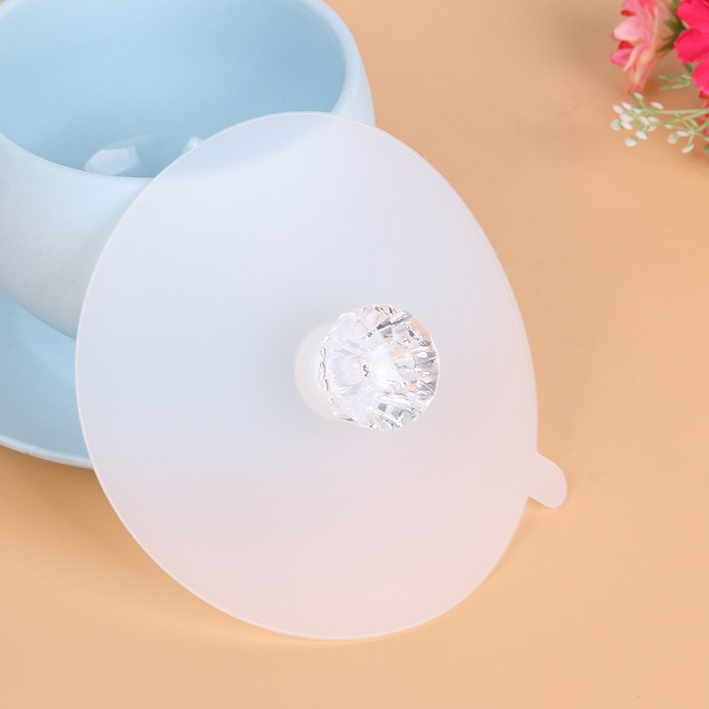 Reusable Silicone Coffee Mug Cup Cover Heat-resistant Water Lid Dust Prevention Seal Leak Proof Glass Cup Lid Cover Kitchen Tool