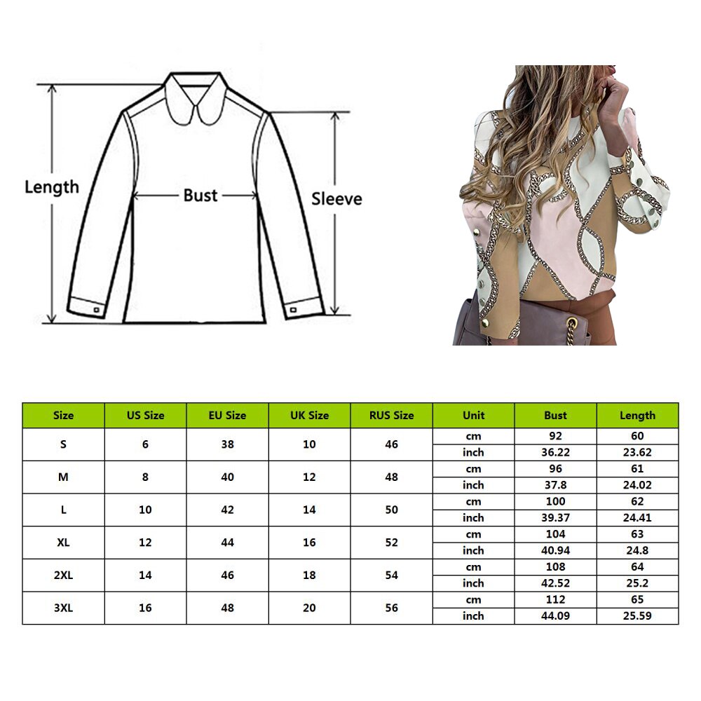 Women Blouse Puff Shoulder Shirts Office Lady Autumn Metal Buttoned Detail Blouses women Pineapple Print Long Sleeve Tops