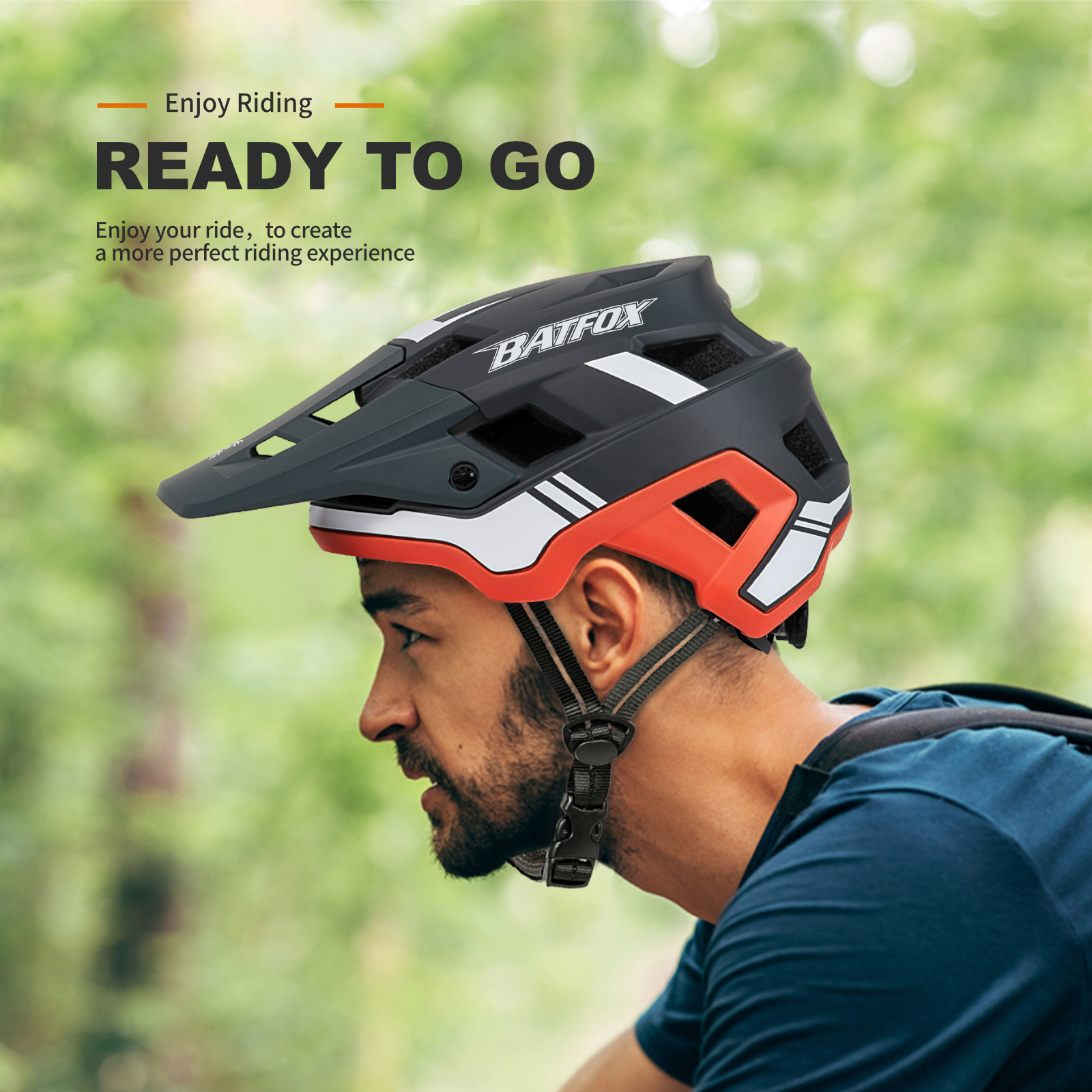 BATFOX bike helmet off-road downhill mountain road cycling safety cap professionally certified men women mtb bicycle helmets