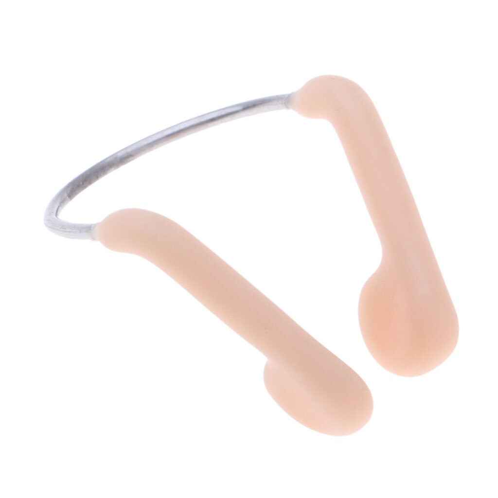 Pince-nez en Gel de silice, accessoires de plongée avec étui Transparent/cadre Mental pour adultes/hommes/femmes, chair