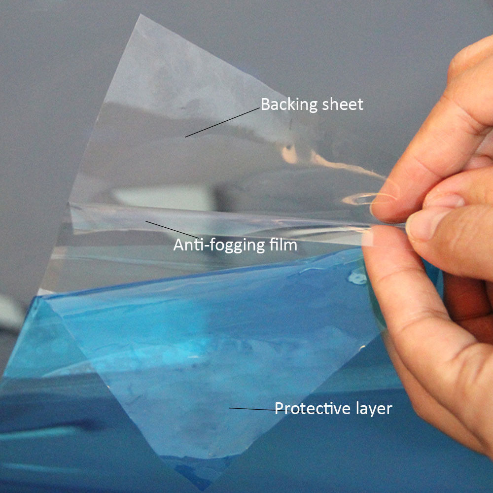 30cm x 30cm Auto Anti-condens Film Spiegel Beschermende Film Anti Fog Badkamer Glas Venster Clear Rear view 12 ''x 12'' sample