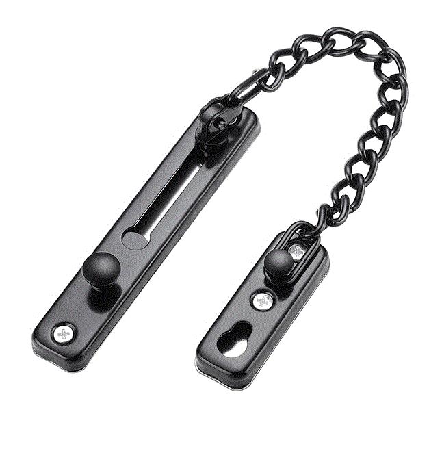 Verrou de chaîne de porte en acier inoxydable, protection Anti-vol à ressort, serrure à pression robuste, poli, loquet de porte avec vis: E