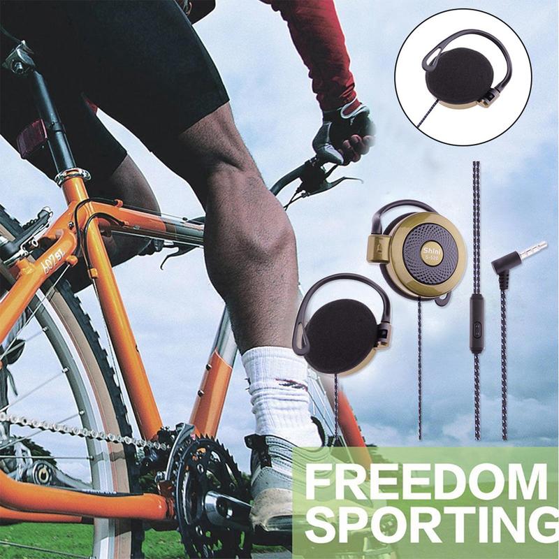 Draad Sport Oortelefoon Voor Shini S-520 3.5mm Stereo Mp4 Oorhaak Game Sport Leisure Mobiele Telefoon Universele Oorhaak headsets