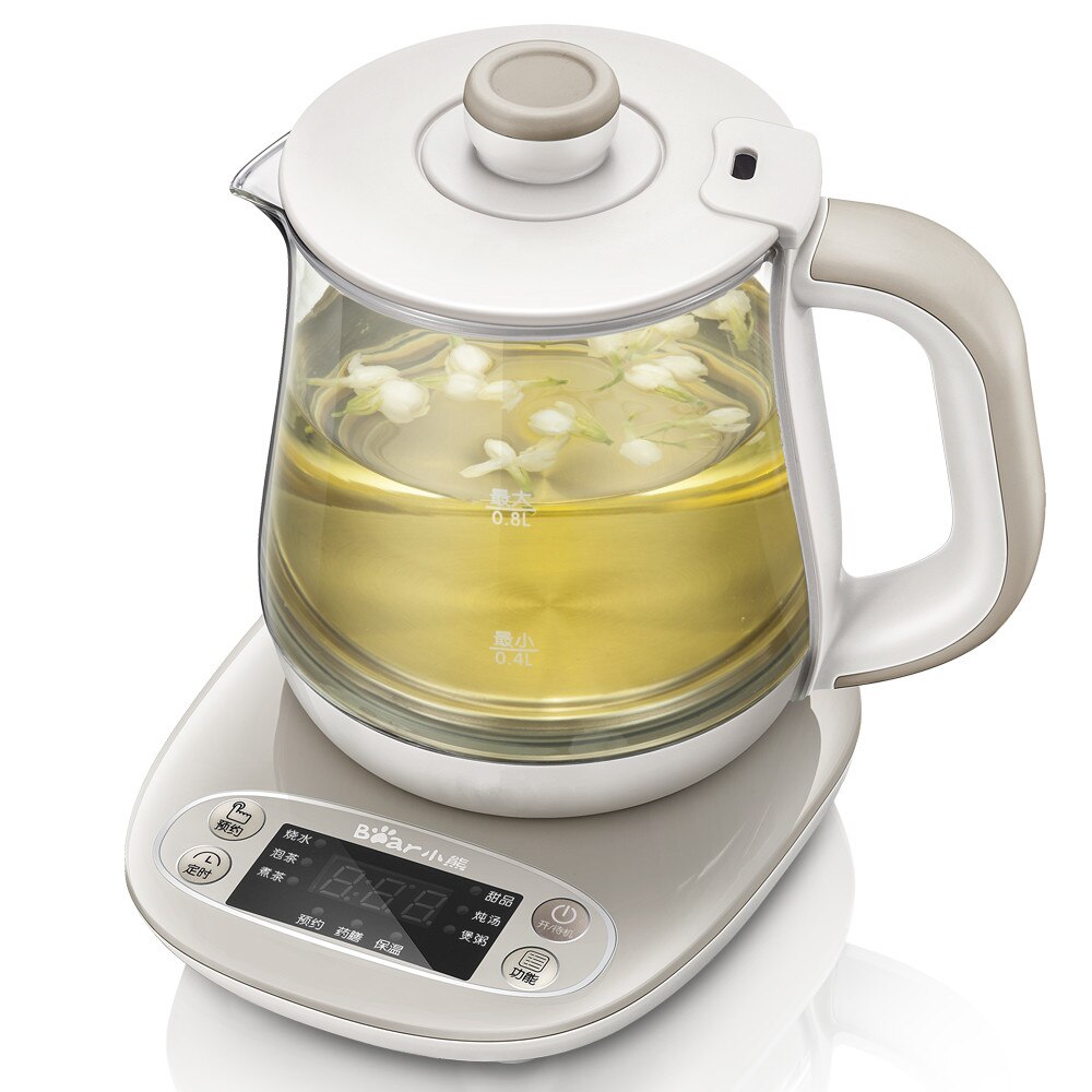 Dani Zhang 220V 400w Gray 0.8L Electric Kettle Underpan Heating Fully automatic thickened glass Health pot