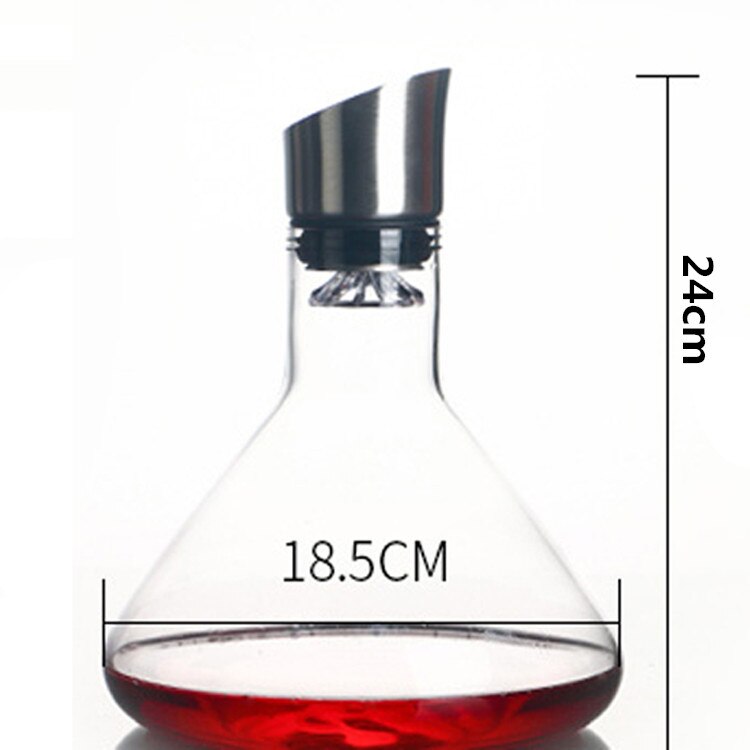 Grand décanteur pour verres de 1500ML, verre de vin rouge, cristal rouge, cognac, Champagne, carafe, aérateur pour Bar familial: C1600ML