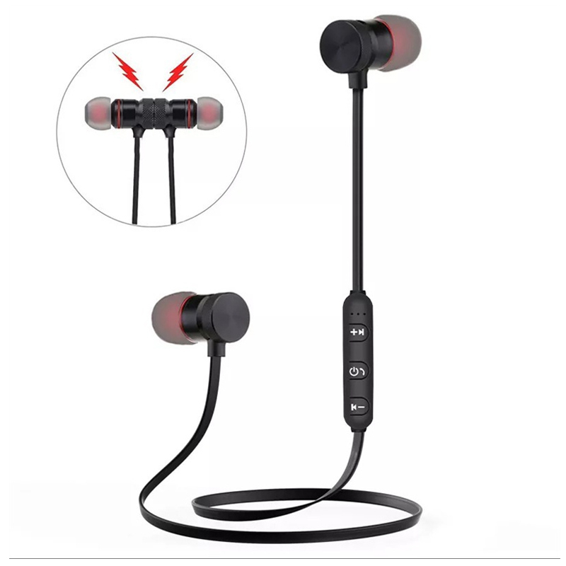 STTKGZD Cuffie Bluetooth senza fili Auricolare con archetto da collo In Ear Monitor con microfono Batteria lunga Auriculares Auricolare di alta qualità