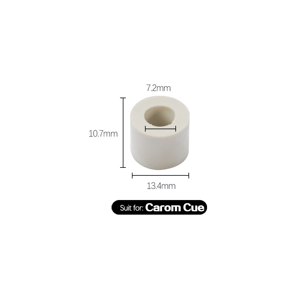 Virola de billar XTC, palo de billar para Taco de Carom, 3 cojines, accesorio de billar duradero, 2 uds.: A