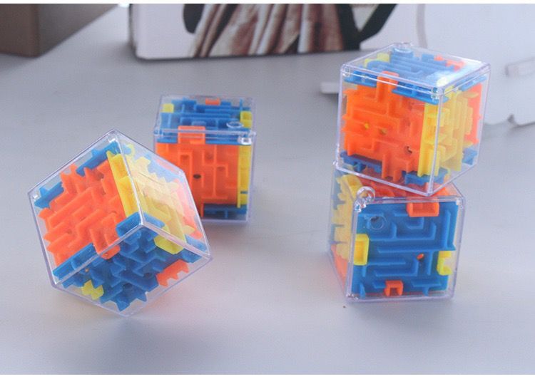 Doolhof Magische Kubus Puzzel 3D Mini Speed Cube Labyrint Rollende Bal Speelgoed Puzzel Spel Leren Speelgoed Voor Kinderen