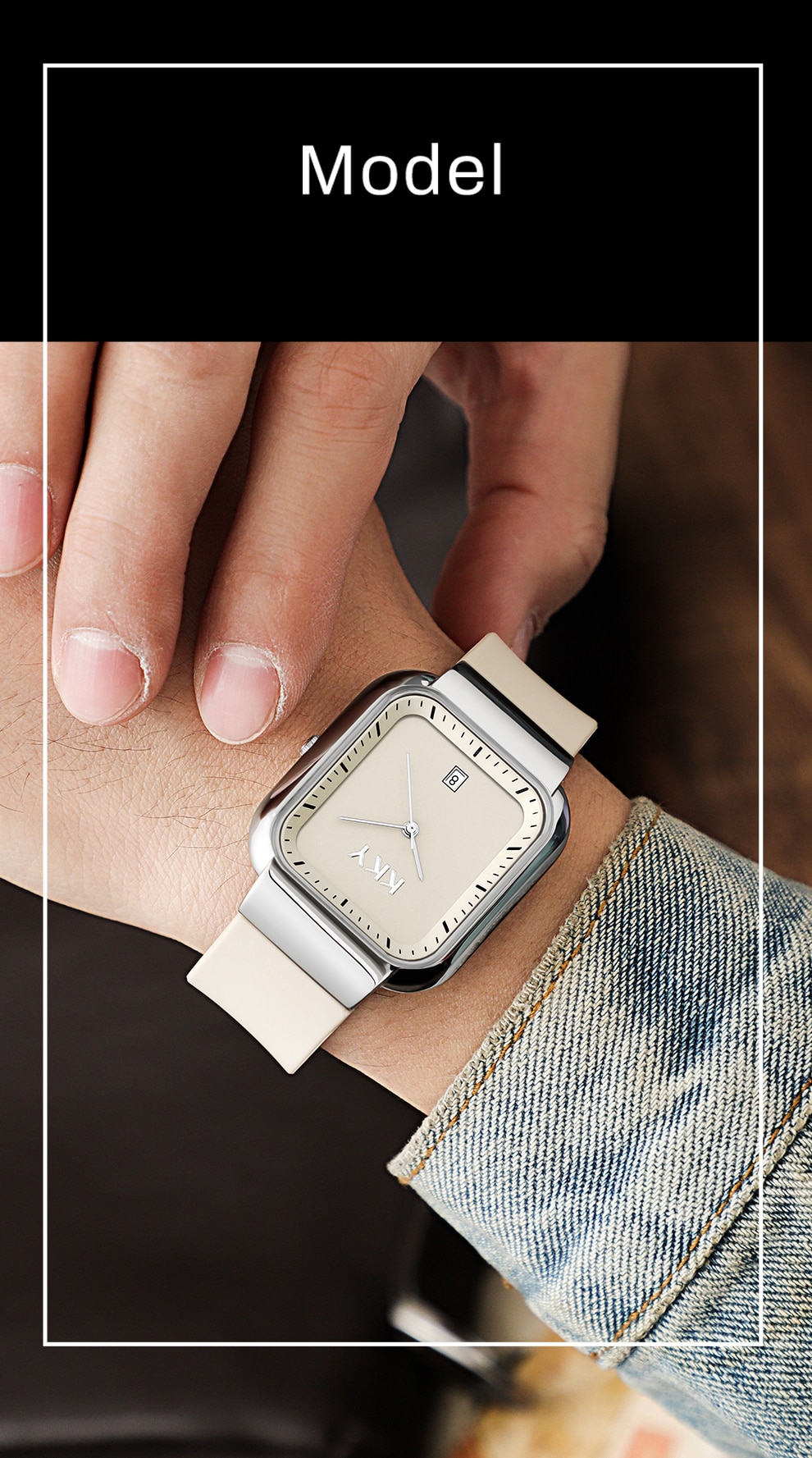 Originele Kky Waterdichte Authentieke Quartz Horloge Mode Jelly Kleine Vierkante Horloge Eenvoudige Siliconen Riem Klok Atmospher