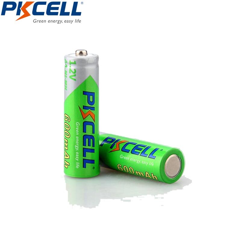 20PCS PKCELL Battery AA 600mah 1.2v NIMH AA rechargeable batteries precharge low self discharge 2A aa batteria recharge for toys