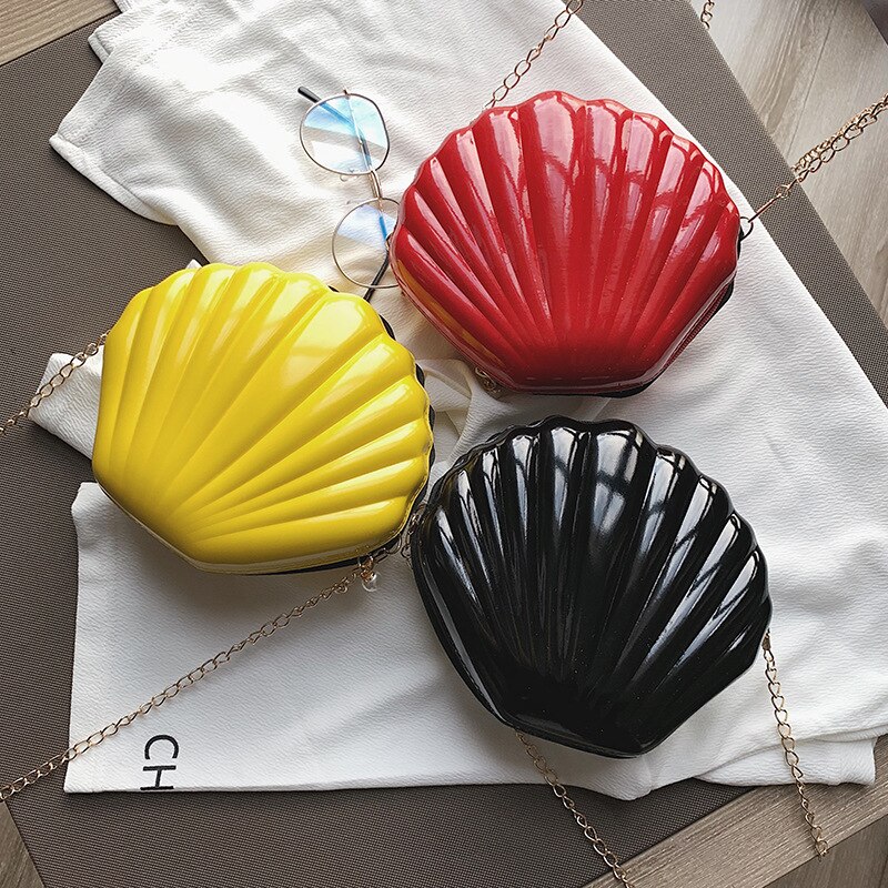 femmes sacs nouvelle tendance sac de messager sauvage coquille sac PVC couleur unie sac à bandoulière 8 couleurs au choix