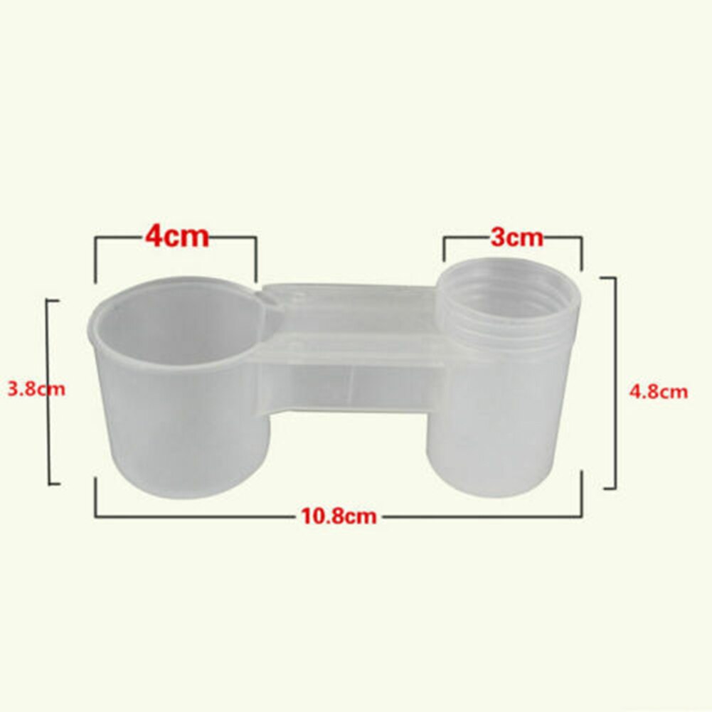 5/10 Pcs Plastic Pet Birds Parrots Drinker Feeder Poultry Water Bottle Cup Accessories can CSV