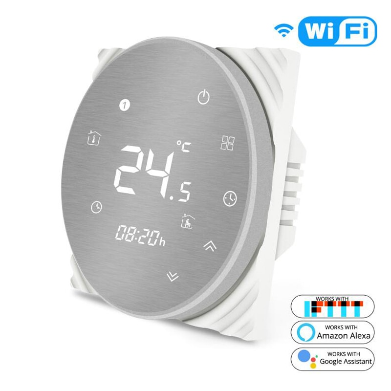 Smart wifi touch termostat temperatur trådløs controller til vand/el gulvvarme vand/gasfyr virker google home