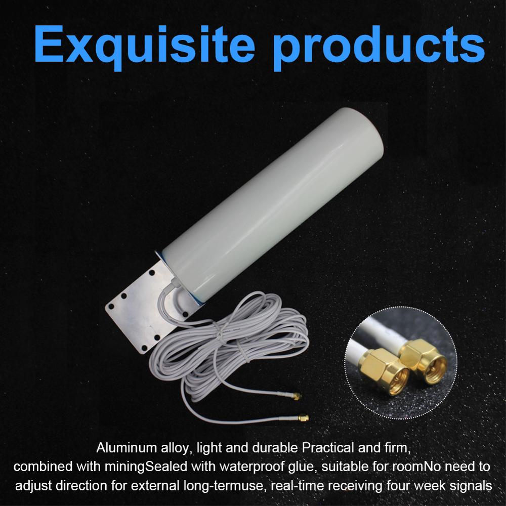4g lte antena 3g 4g antena SMA-M antena exterior com 10m medidor sma macho crc9 ts9 conector para 3g 4g roteador modem
