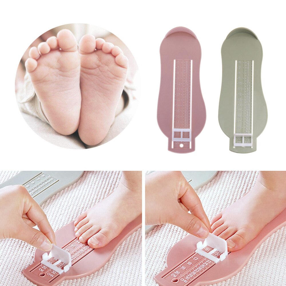 0-20cm Kids Foot Measure Ruler Board Plastic Baby Shoes Size Foot Length Tracking Measuring Ruler Gauge Straightedge Board Tool