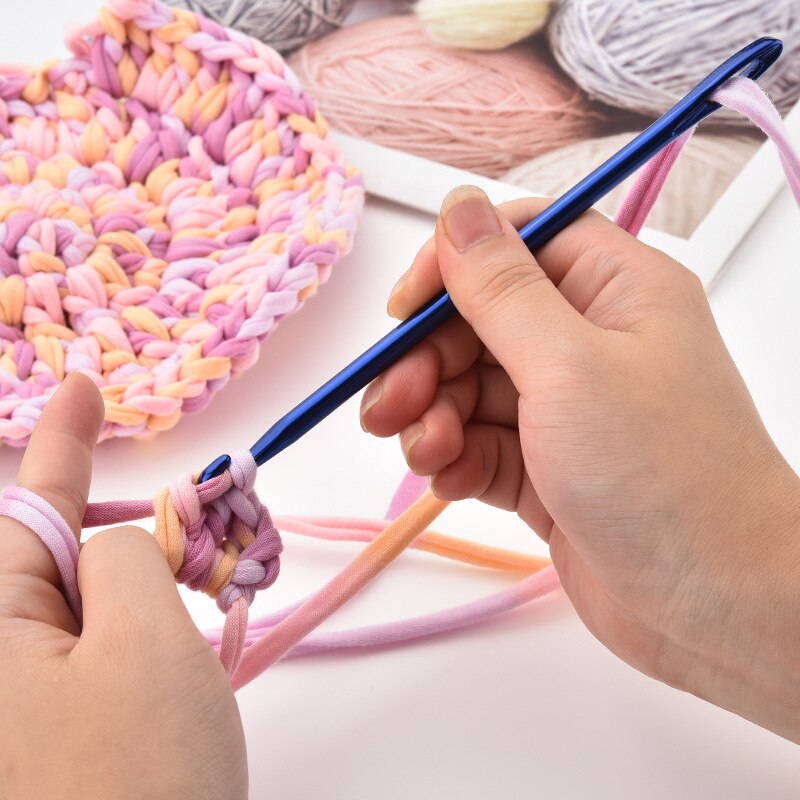 Crochet Hook Big Hole DIY Hook Hat Crochet Knitting Sweater Hat Scarf Hook Tool DIY Weaving Wool Yarn Tool Sewing Accessories