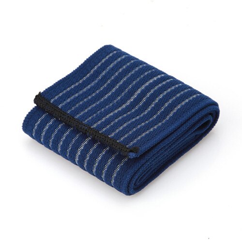 Knie elleboog pols enkel bondage manchet steunband sportband compressieband riem fitness sportschool brace tape elastische banden: Marineblauw / Ik