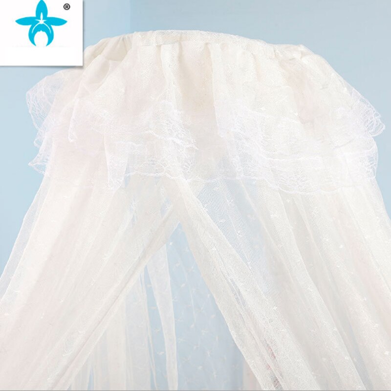 4 farben Baby Bett Hängen Moskito Net jacquard palace Moskito Net Bettdecke Vorhang Runde Krippe Netting Zelt Kinder Zimmer Dekor
