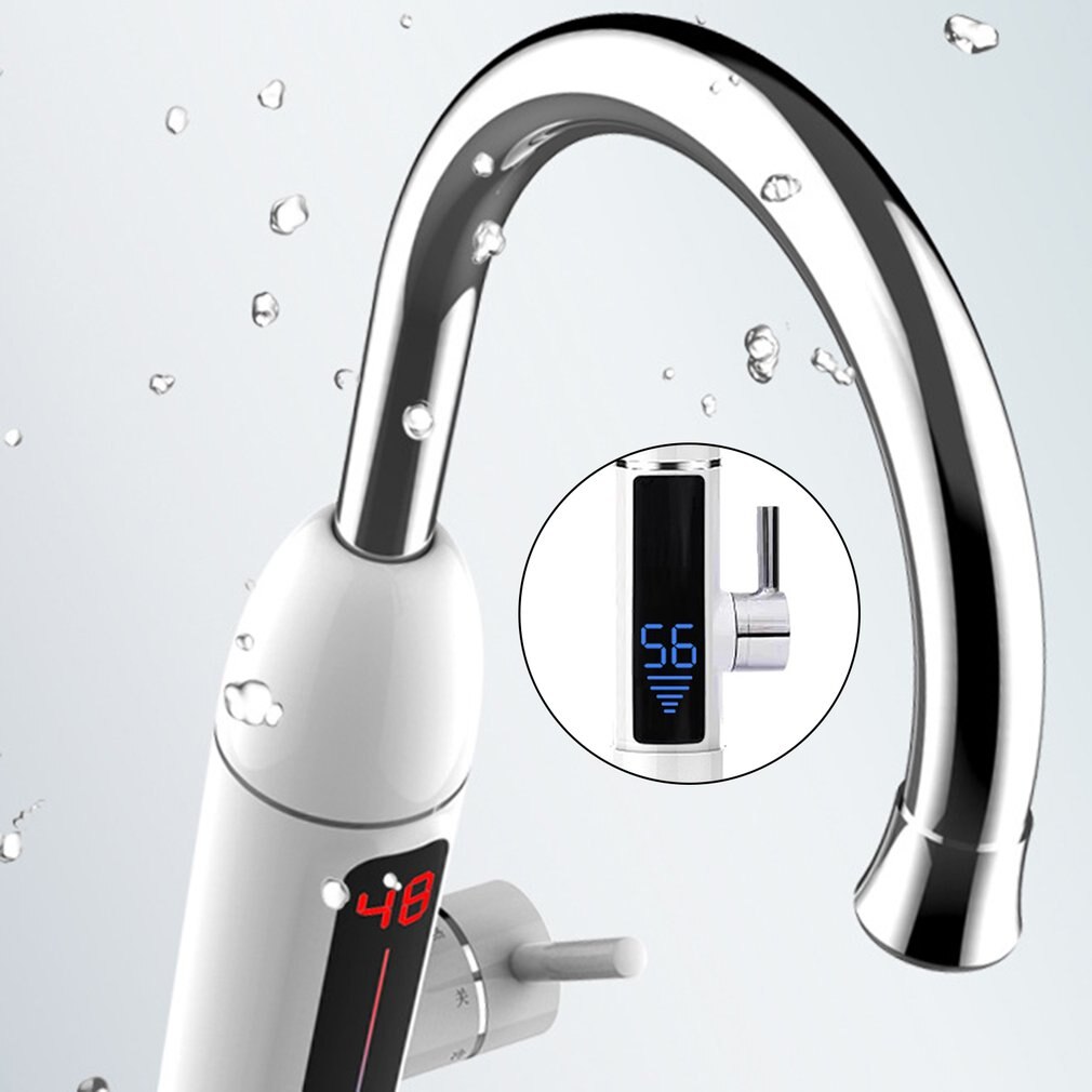 LCD Display Instant Water Tap Digital Electric Faucet 3000W Tankless Kitchen Instant Water Heater Kitchen Faucet