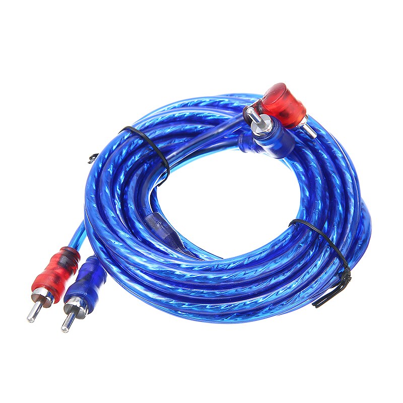 1 Set Car Audio Amplifier Wiring Kit RCA Power Cable Fuse Kit Subwoofer Speaker Line Wiring Amplifier Installation Wires