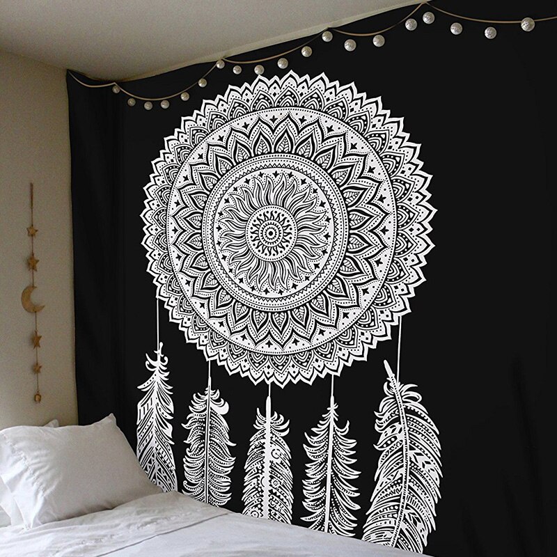 ✿s Chic Bohemia Mandala Floral Wall Hanging Tapestry For Wall Decoration Tribe Style Tapestry: 8