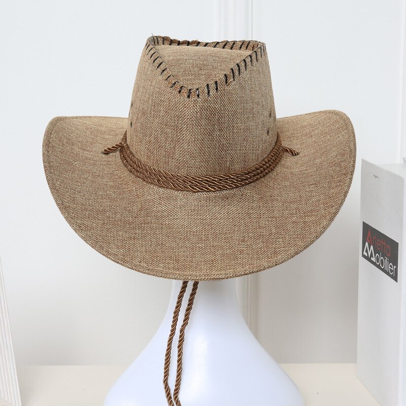 Chapeaux de Cowboy pour femmes et hommes, unisexe, en Denim, couleur unie, pour jeu en plein air, de: Champagne