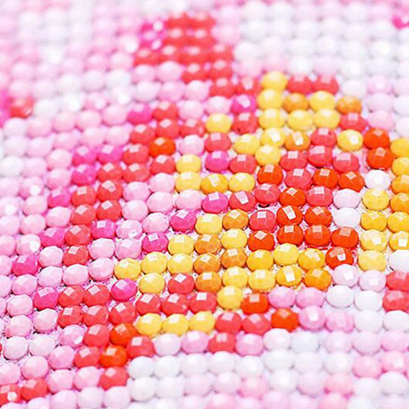 1 Set Rechargeable Smart Robot Vacuum Cleaner Suction er (Pink) & 1 Set Full Circular Scenic Diamond Painting