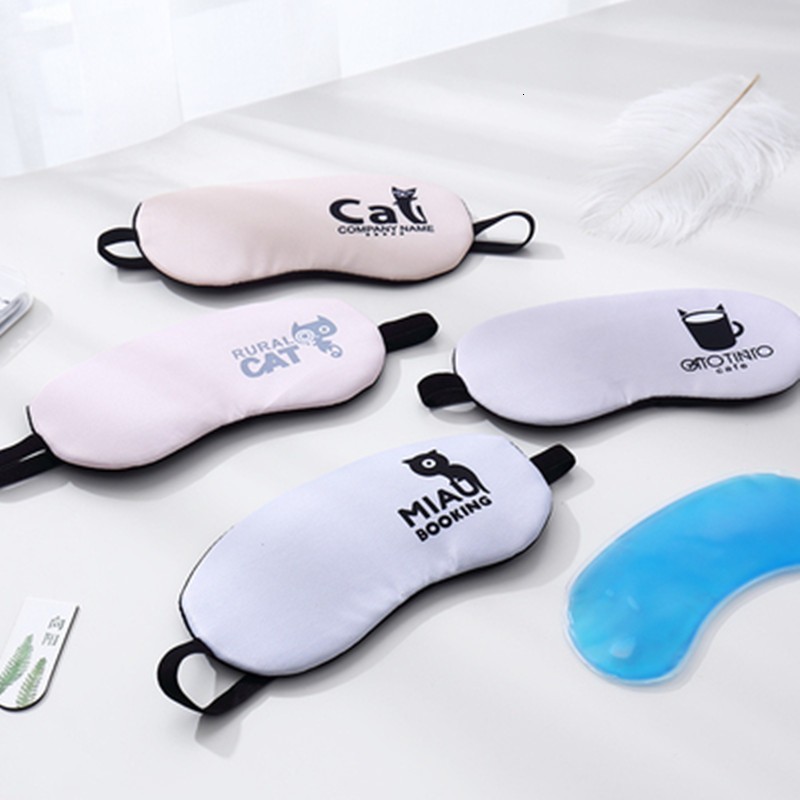 Froid refroidissement glace oeil masque Stress relaxant soulagement sommeil bandeau dessin animé sommeil yeux glace lunettes masque de couchage
