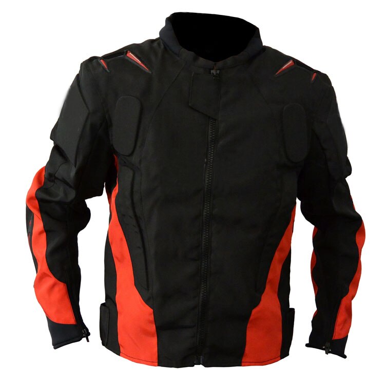 Motorcycle Black Jacket Motocross MTB Bike Off-road Motorbike Scooter Jackets With Protector