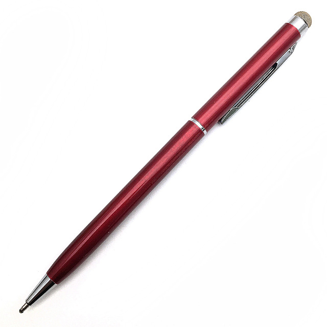 2 sztuk/partia klip projekt 2 w 1 uniwersalny rysik miękkie tkaniny głowy dla Ipad Iphone Tablet trwałe pojemnościowy ołówek...: Wine Red