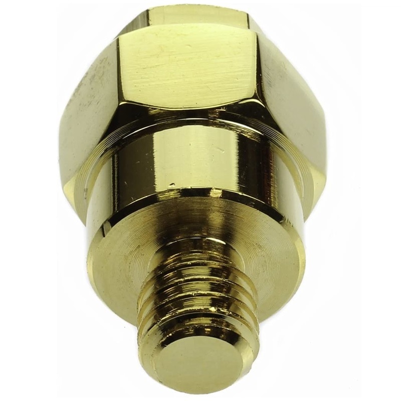 Latón chapado en oro macizo para Terminal adaptador de batería de poste lateral GM, Terminal positivo o negativo