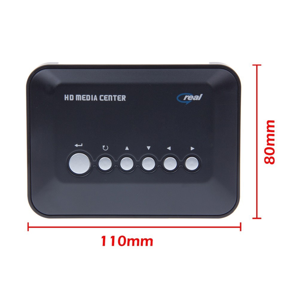 Jedx  c100 multimediaspiller mini  hd 720p bil mediaspiller tv-boks støtte 1280*720p mkv rm av sd usb sdhc mmc med biladapter