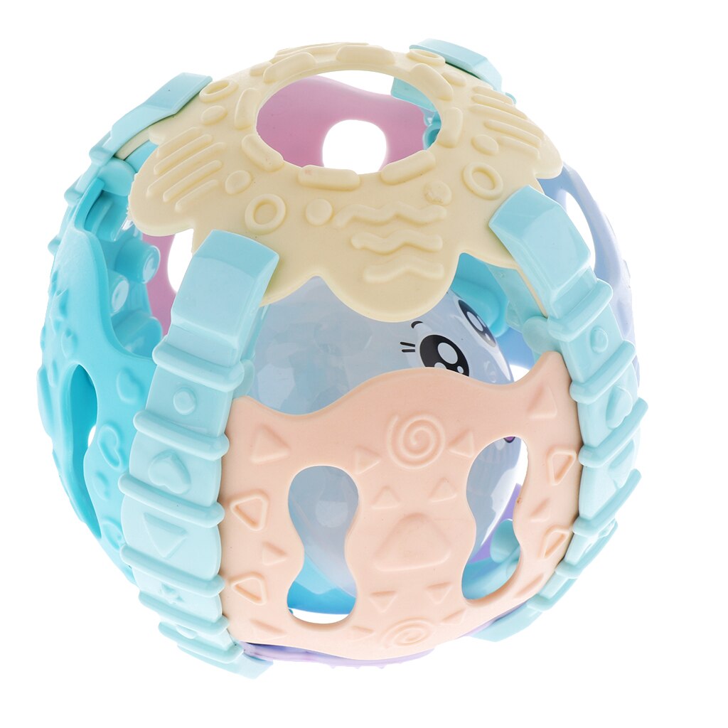 Multi-color Fitness Zintuiglijke Bal Met Geluid & Licht, Vroeg Vaardigheid Developmental Speelgoed Voor Baby Grijpen En Kruipen