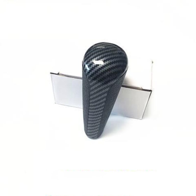 Cromo mate perilla de cambio de marchas en automático de balonmano para Citroen C2C4 Sega Triumph Peugeot 206, 207, 307, 408: B carbon fibre