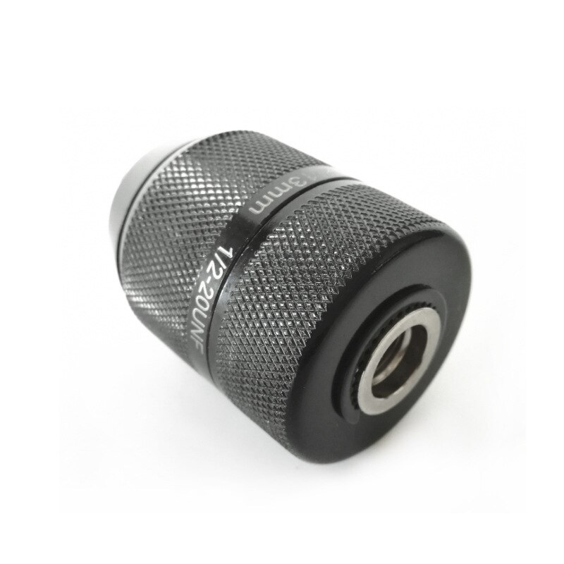 Metal Keyless 0.8-10mm 3-Jaw 3/8-24UNF Drill Chuck Quick Change Adapter SDS-Plus Shank 1/4" Hex Square Fit Hammer Drill