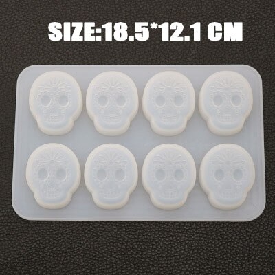 Goth cristal caixão caixa de armazenamento silicone molde resina para o dia das bruxas recipiente gótico molde suprimentos da arte diy resina que faz: small skull