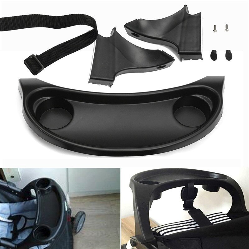 Removable Tray Snack Feeding Toddler Trolley Dinner Table For Baby Stroller Accessories Pram Pushchair Cup Holder Pram