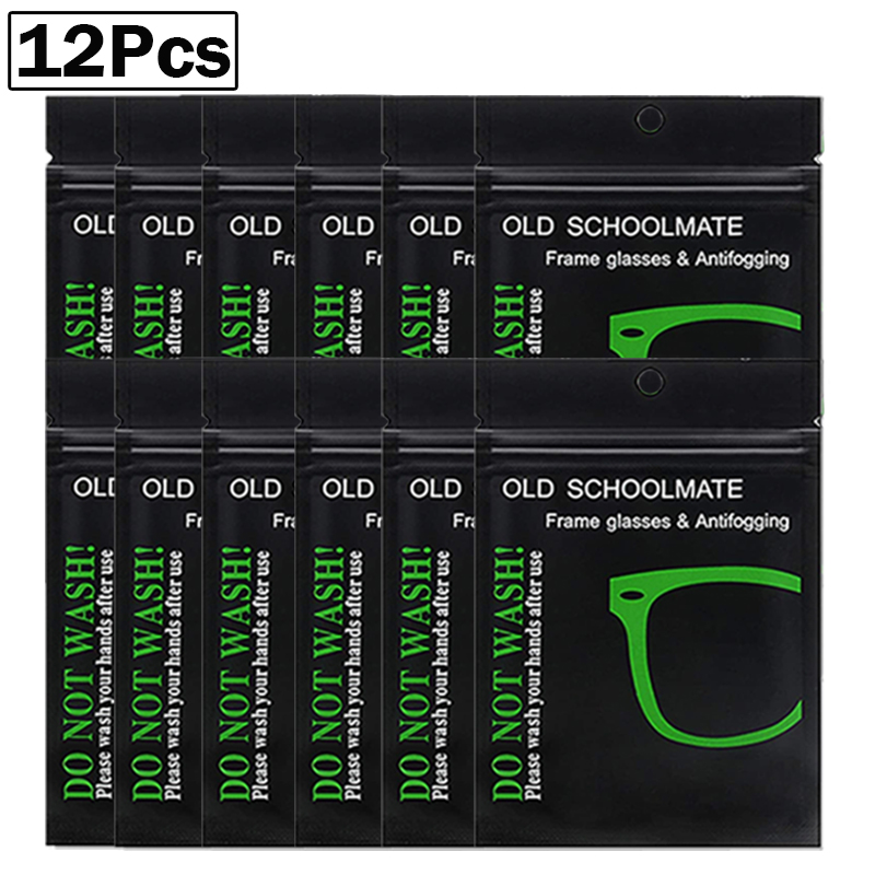 Paño Nano antivaho para gafas, toallitas reutilizables para gafas, paño para limpiar lentes, prehumedecido, 3-30 piezas: 12Pcs