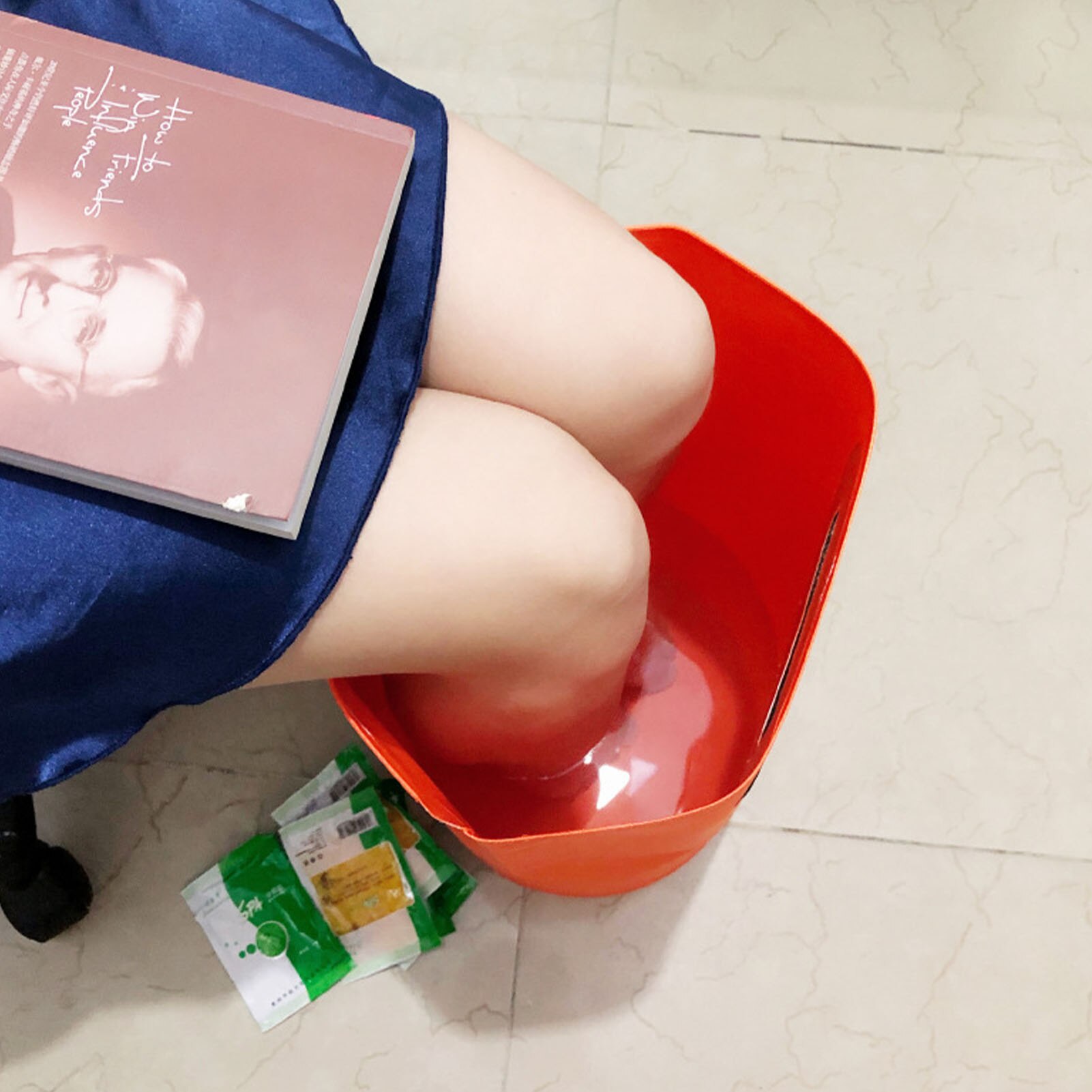 Multifunctional Folding Bucket Foot Bath Bucket Portable Foot Soak Basin Tub For Business Trips Self-driving Trips Picnics