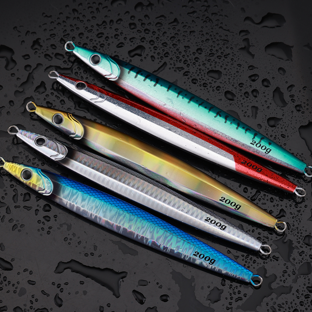 JIGGINGPRO 100g 130g 160g 200g Metal Jig Jigging Lure Isca Artificial Sea Fishing Jigs Tuna Kingfish Amberjack