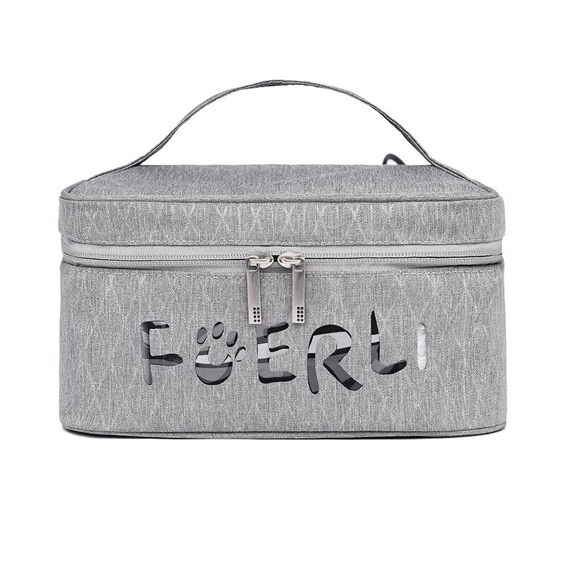 estilo LED bolsa de esterilización mamá ropa interior botella de alimentación máscara facial bolsa de desinfección prevención epidémica almacenamiento conveniente: Gray Oxford Cloth